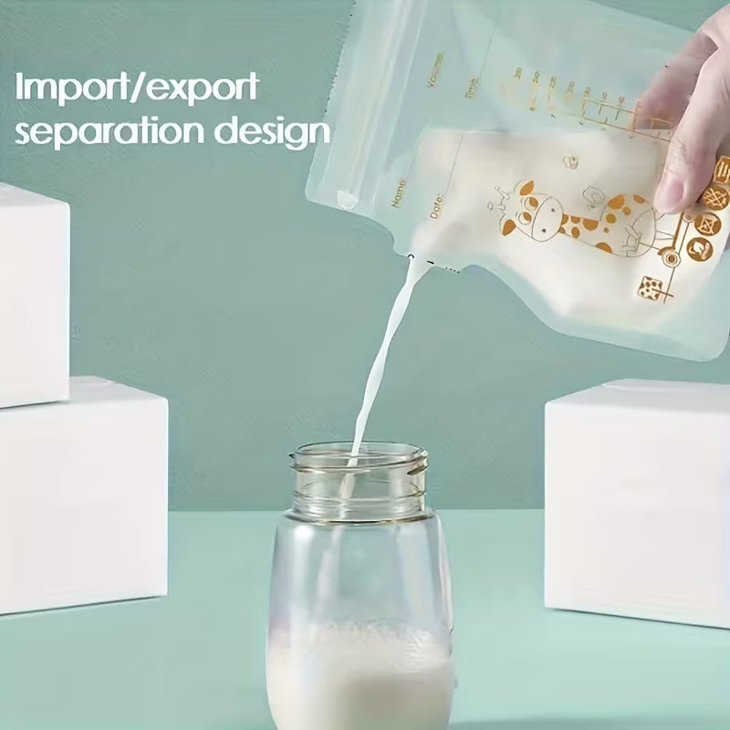 100-Pack Breast Milk Storage Bags with Pour Spout