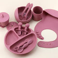 12pcs Baby Feeding Set with Divided Plate