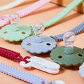 Petal Pacifier Duo with Chain Clip