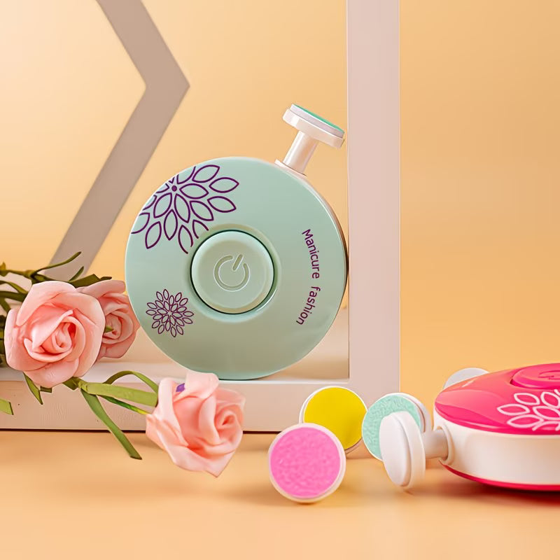 3pcs Electric Nail Care Set with Grinding Heads