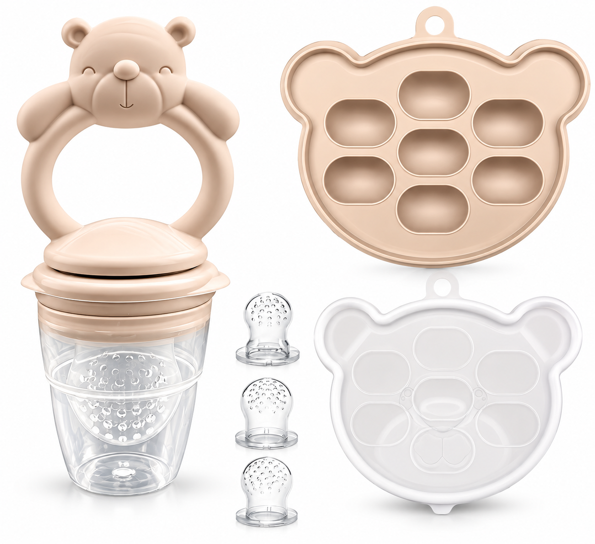Baby Bliss Silicone Fresh Food Feeder & Storage Set