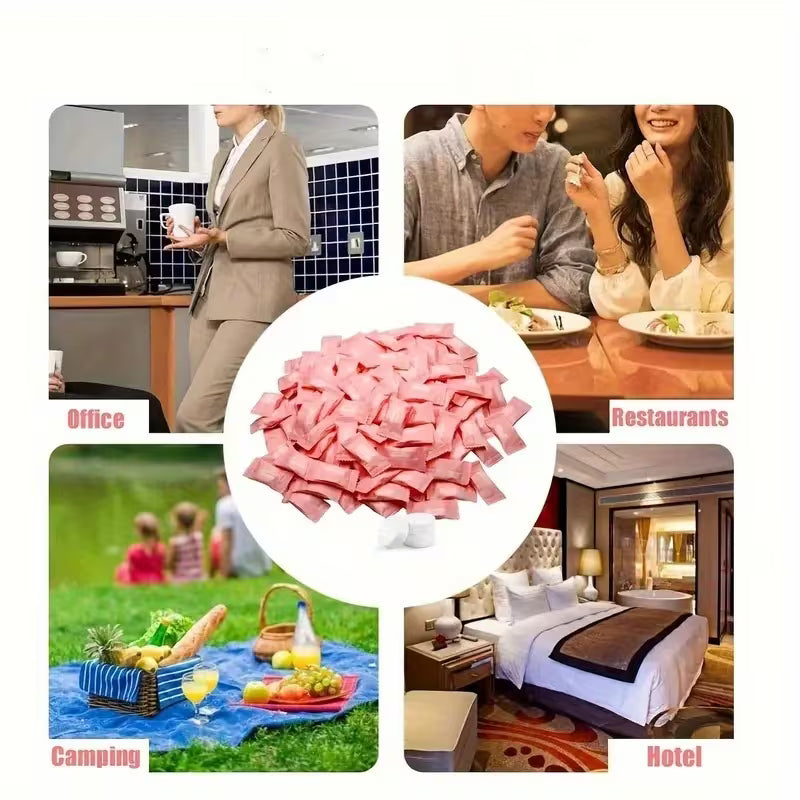 Compressed Face Towels — 50-Pack