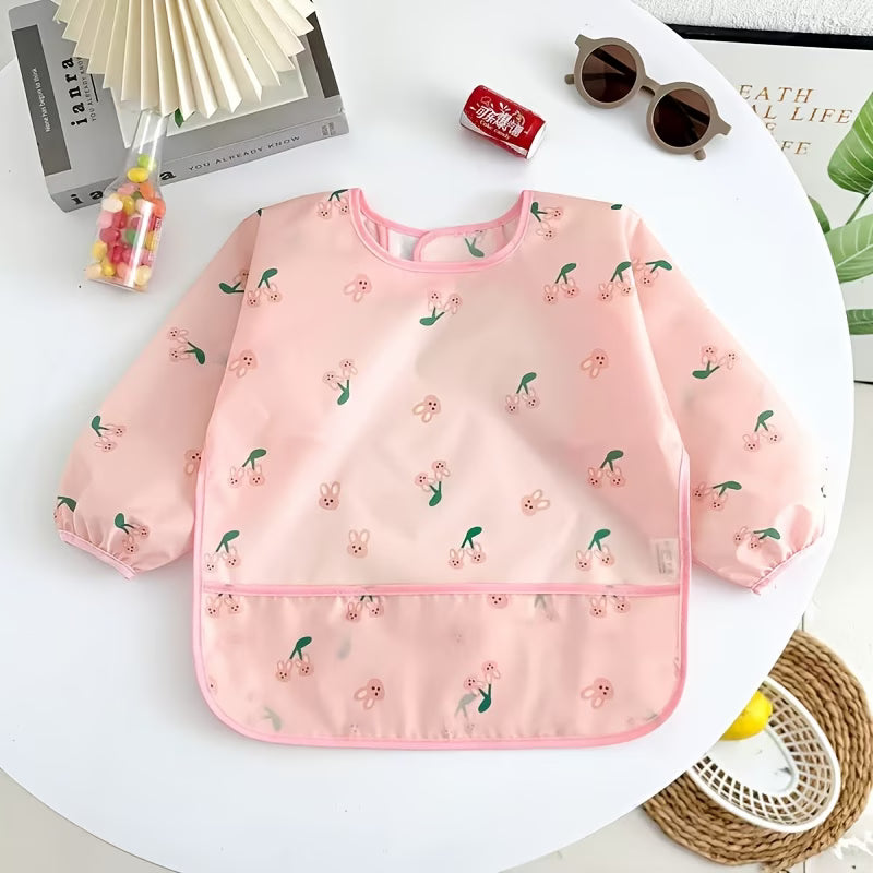 Waterproof Long Sleeve Baby Bib – Spill-Proof