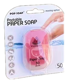 Portable Paper Soap — 50-Sheet Travel Pack