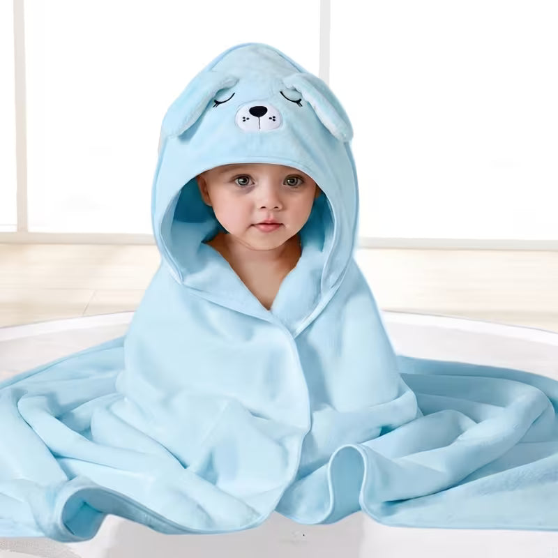 Super Absorbent Microfiber Hooded Baby Bath Towel