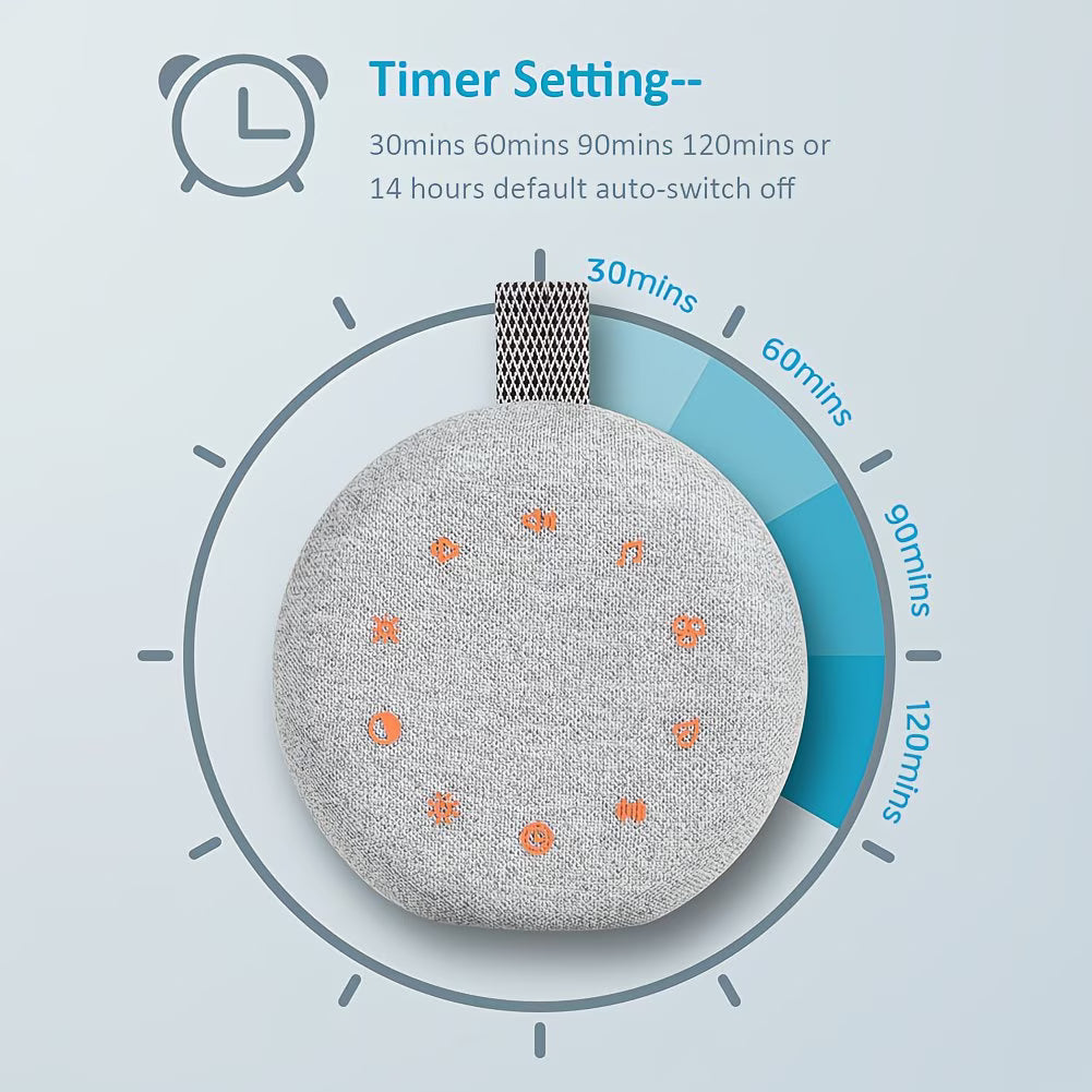 White Noise Machine with 40 Soothing Sounds & Night Light